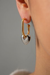 Heliophilia Silver Pendientes de Metal Multicolor CKP9132